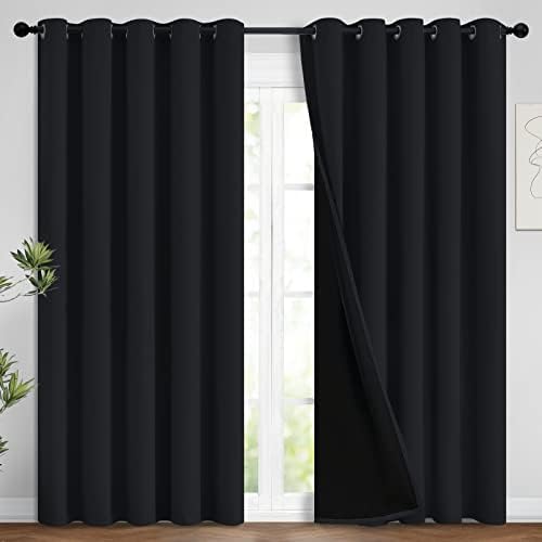 Yakamok 100% Blackout Lined Panels, Thermal Insulated Blackout Curtains by Yakamok