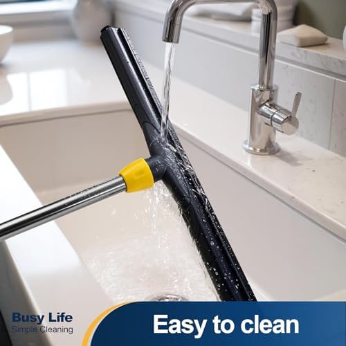 Yocada Floor Squeegee Scrubber Adjustable Telescopic Pole Heavy Duty 54.3" - Image 5