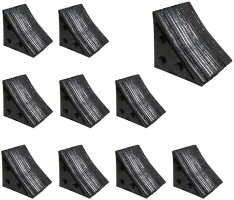 Mytee Products 10 Pack 7" x7-1/2 x7-1/2 Small Laminated Rubber Wheel Chock by MyteeProducts