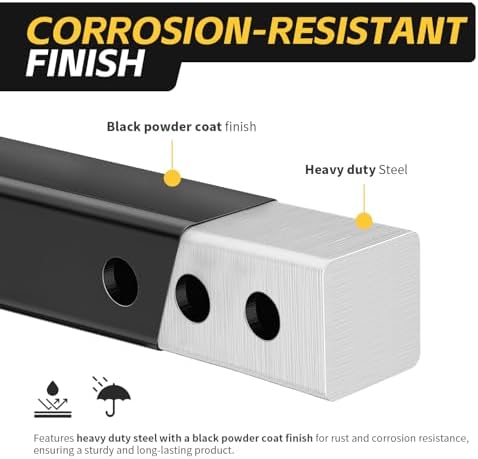 MaxxHaul Trailer Hitch Riser for 2" Receivers, 500 lb Tongue Weight, - Image 5