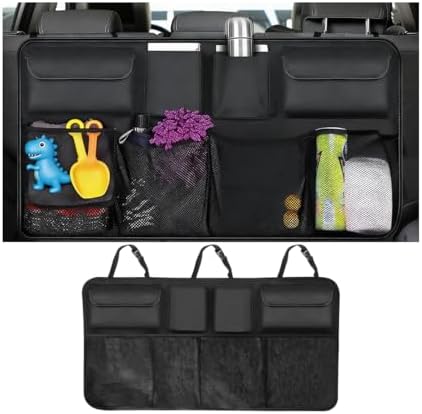 Car Trunk Organizer, Large Capacity Hanging Collapsible Vehicle Backseat by Norkmdi