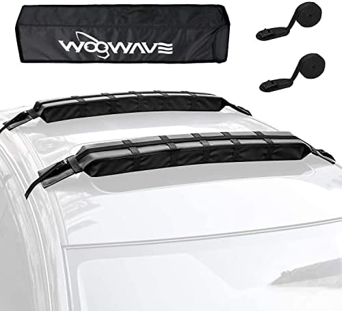 WOOWAVE Kayak Roof Rack Pads Universal Car Roof Rack Soft by WOOWAVE