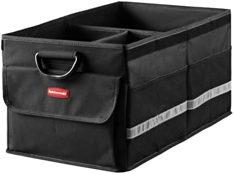 Rubbermaid Car Organizer, Collapsible Trunk Organizer, 3 Compartments by Rubbermaid