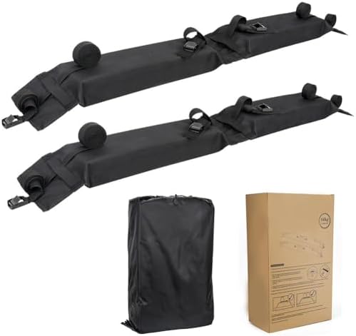 2 Pcs Soft Roof Rack Pads for Ford Fiesta Fusion Escort Focus Mondeo KUGA by KISHACZ