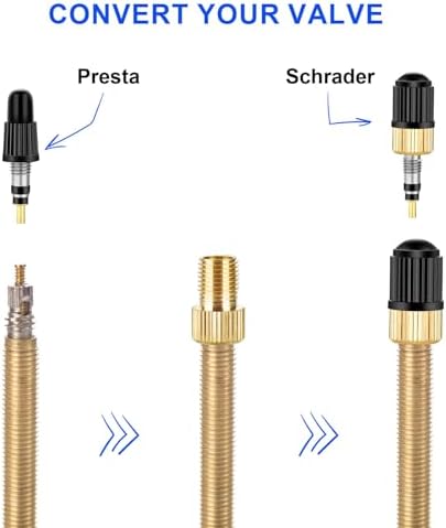 26 Pieces Presta Valve Core Repair Kit，Tubeless Valve&Presta Valve Caps；Valve - Image 6
