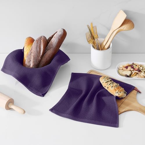 Kitinjoy 100% Cotton Waffle 6-Pack Kitchen Towels - Image 2