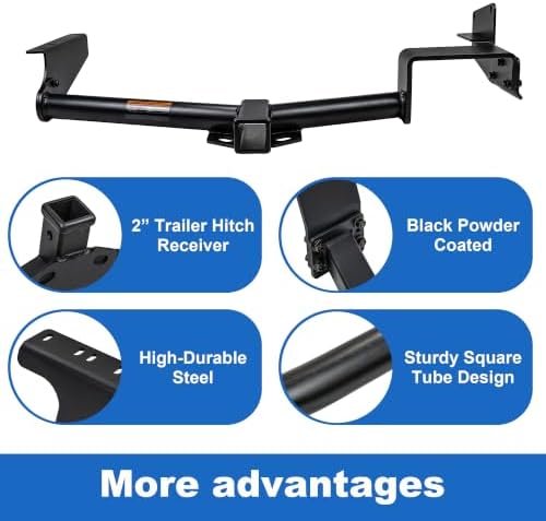 Class 3 Trailer Hitch 2" Receiver Fits 2008-2013 Toyota Highlander 13534 - Image 5