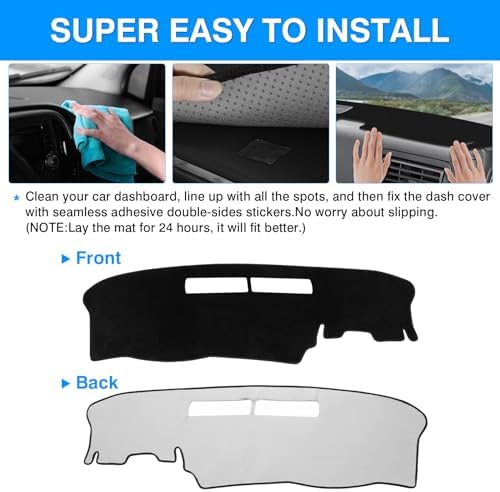 Autorder Dashboard Cover Mat for 1989-1994 Ford Ranger/ 1991-1994 Mazda Navajo - Image 5