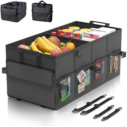 Car Trunk Organizer SUV Collapsible Car Caddy Truck Storage Heavy Duty Oxford by CLESOO