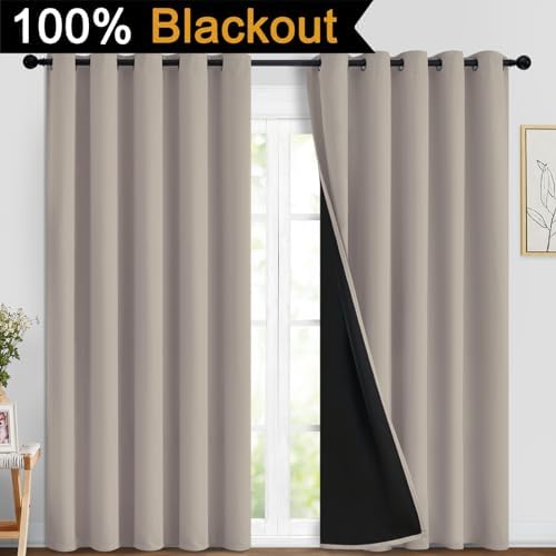 Yakamok Natural Blackout Curtains 84 Inches Long - Image 2