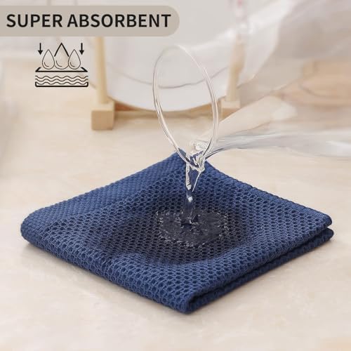 Kitinjoy 100% Cotton Waffle 8-Pack Kitchen Towels - Image 3