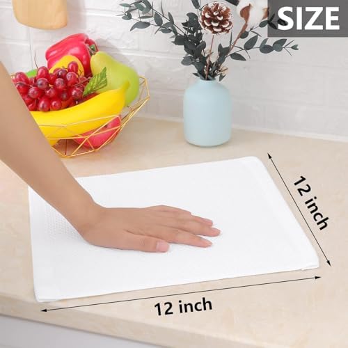 Homaxy 100% Cotton Waffle Weave Kitchen Dish Cloths 6-Pack - Image 5
