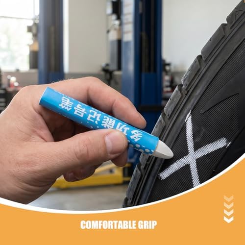 KESYOO White Tire Marker Pen 8pcs Wax Based - Image 3