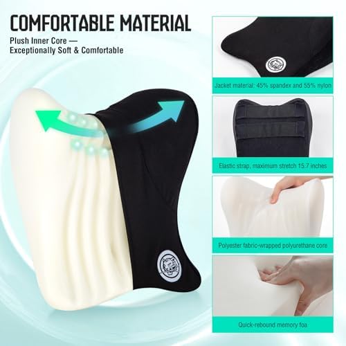Car Neck Pillow for Driving Seat, Soft Memory Foam Headrest Pillow - Image 3