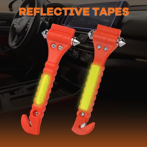 SINSEN Car Safety Hammer Set of 2 Emergency Escape Tool Auto Car Window Glass - Image 5