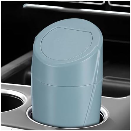 Car Trash Can Bin with Lid, Leakproof Portable Garbage Trash Bin Mini Cup by YTFRL