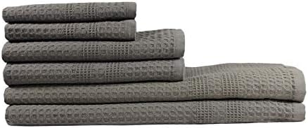 GILDEN TREE Waffle Towel Set Quick Dry Thin | 2 Bath Towels | 2 Hand Towels | 2 by GildenTree