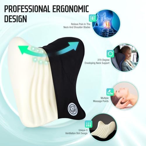 Car Neck Pillow for Driving Seat, Soft Memory Foam Headrest Pillow - Image 2