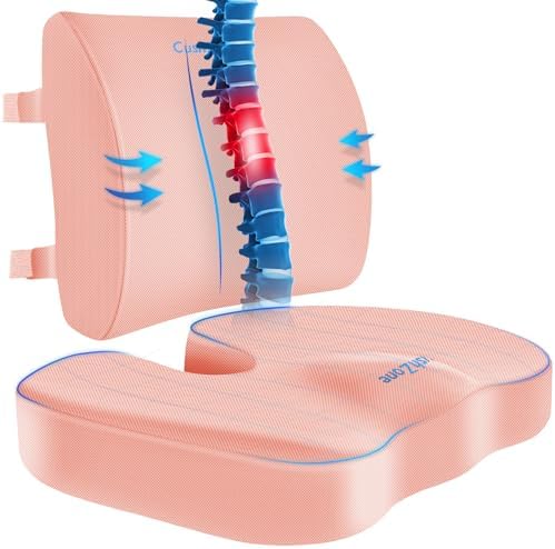 CushZone X-Large Seat Cushion and Lumbar Support Pillow by CushZone