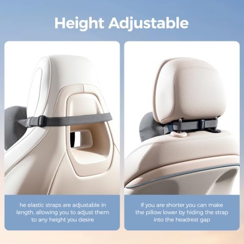 BABUR Car Neck Pillow Ergonomic 100% Memory Foam Headrest - Image 6