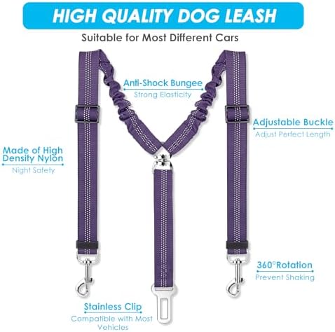 SlowTon Double Dog Seat Belt for Car - Image 3