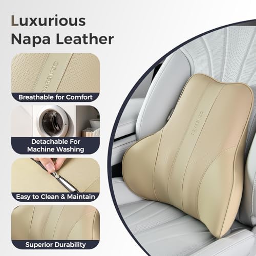 Coverado Lumbar Support Pillow for Car, Ergonomic Memory Foam Back Pillow for - Image 6
