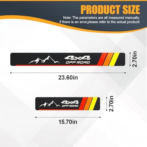 Craedli 4PCS Tri-Color Door Sill Protectors, Carbon Fiber Car Front Rear Door - Image 2