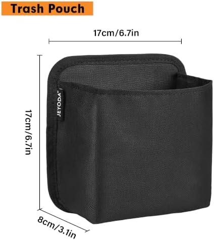JEYODA Hook and Loop Backseat Car Organizer, Back Seat Storage Bag Kick Mats - Image 2