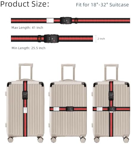 Travel Luggage Strap Adjustable Suitcase Packing Belt - Image 3