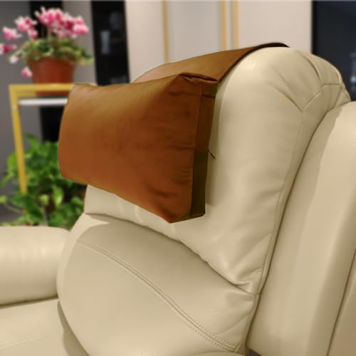 Velvet Recliner Headrest Pillow, Non-Slip Neck Support by AmazeCov