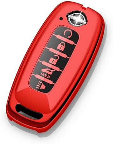 for Nissan Key Fob Cover 2026 2025 2024 2023 Car Key Case 5 Buttons Rogue by ZSPDACC