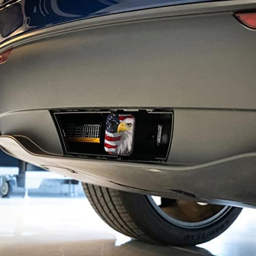 Swono Bald Eagle American Flag Tow Trailer Hitch Cover Plug Insert, Bald Eagle - Image 4