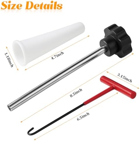 3PCS Tire Valve Stem Tool Kit Replacement Installation Set Black - Image 2