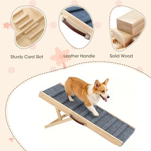 Dog Ramp for Bed, 35.4" Pet Ramp for Small & Large Dogs - Image 6