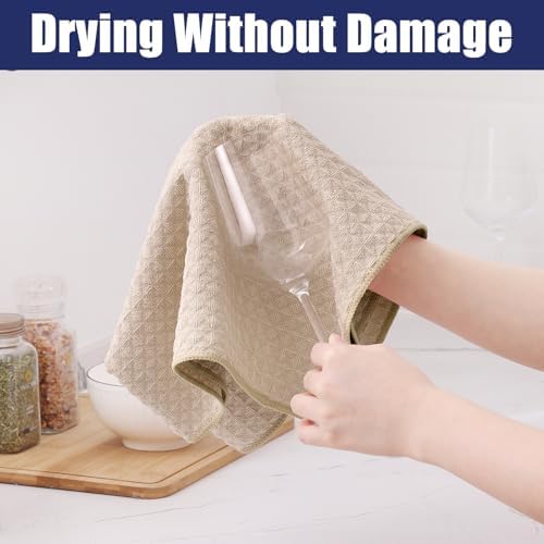 Homaxy Microfiber Kitchen Towels and Dishcloths Sets, 8 Pack - Image 3