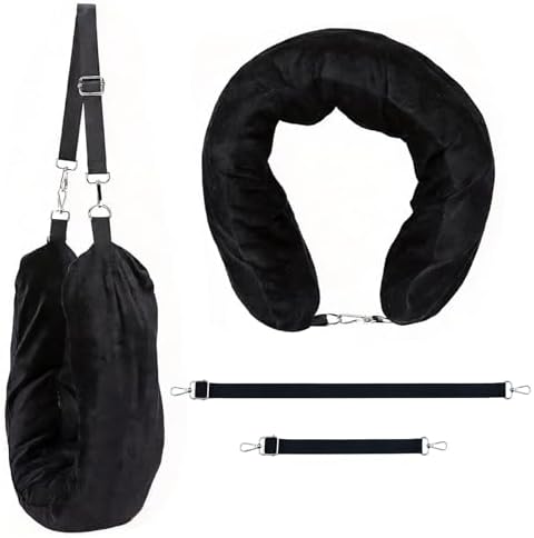 Stuffable Travel Neck Pillow, Fillable Clothes Storage by Unknown