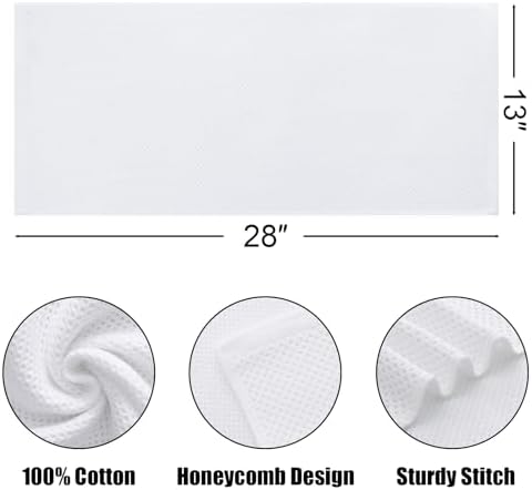 Kitinjoy 100% Cotton Waffle 6-Pack Kitchen Towels - Image 2