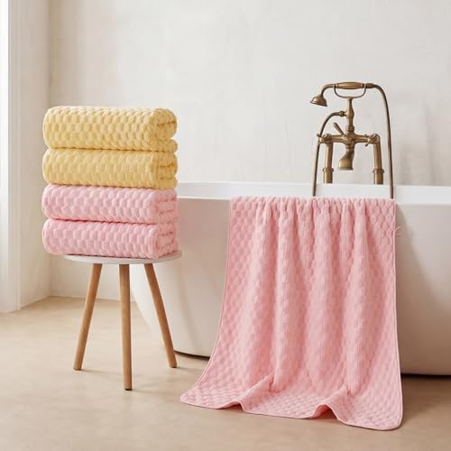 REDKISS 4 Pack Microfiber Bath Towels, Quick Dry, Super Soft - Image 5