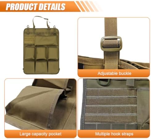 Car Backseat Organizer, Oxford Car Seat Back Protector - Image 3