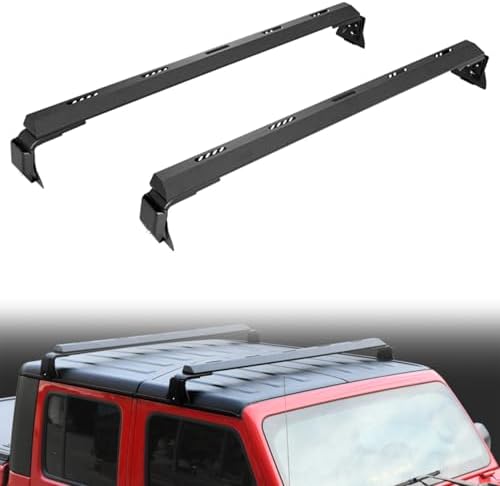 Roof Rack Cross Bars Fits for 2007-2018 Wrangler JK & 2018-2024 Wrangler JL by TINJO