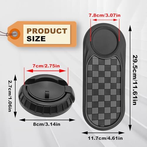 Car Dashboard Mat Phone Holder Anti-Slip Rotatable Parking Number Display - Image 3