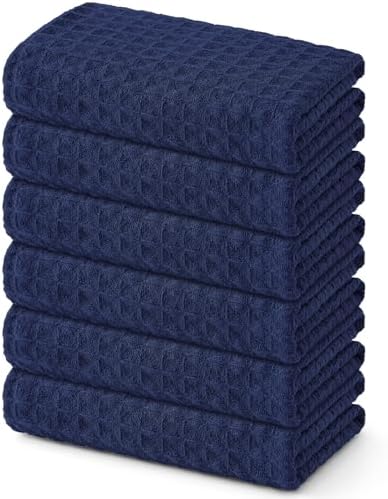 Homaxy Microfiber Waffle Weave Kitchen Towels, 6 Pack by Homaxy