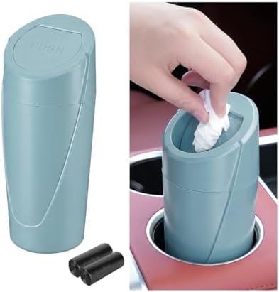 Car Trash Bin with Lid, Leak-Proof Portable Vehicle Cup Holder Garbage Can by Unknown