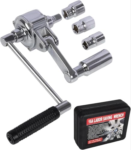 Labor Saving Torque Multiplier Wrench Set, 1:16 Ratio Lug Nut Remover by RANSOTO