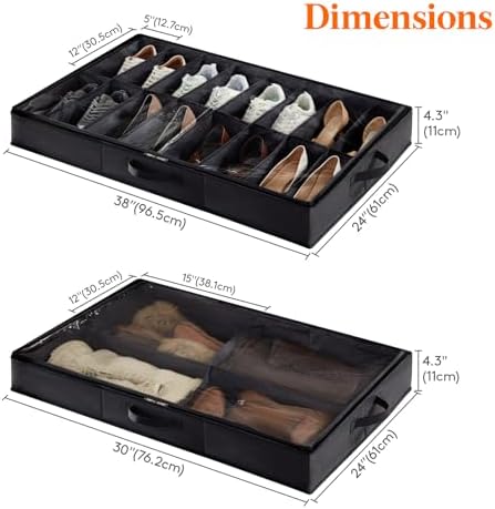 Lifewit Under Bed Shoe Storage Organizer, 1 Pack - Image 3