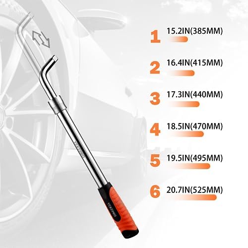 Extendable Lug Wrench with Flip Sockets - Image 2