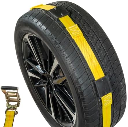 Mytee Products Over the Tire Ratchet Strap w/Swivel J Hooks & Rubber Pads - Image 3