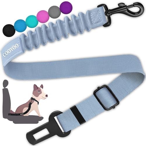 COOYOO Dog Seat Belt, Retractable Dog Car Harness Seat Belt by COOYOO