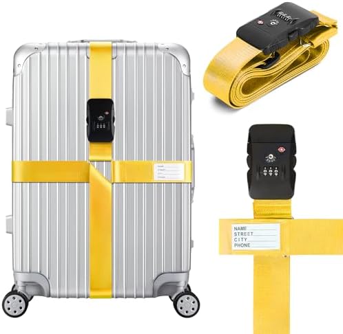 TSA Approved Luggage Straps by Linpr