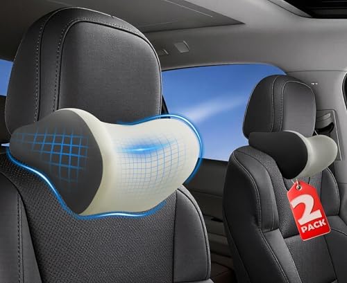 Allaboutsla 2-Pack Car Neck Pillow, Car Headrest Pillow by Allaboutsla